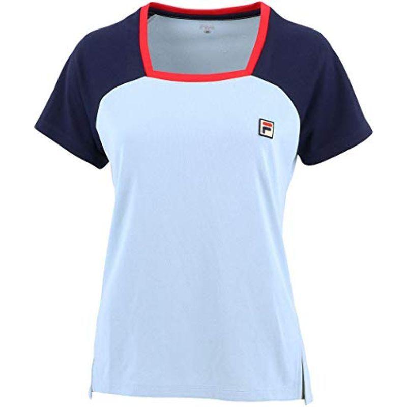 激安 激安特価 送料無料 フィラ テニス テニスシャツ ゲームシャツ Vl2292 レディース サックス M Wantannas Go Id