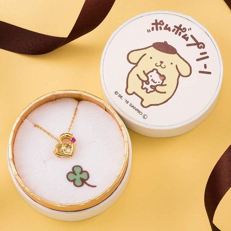 ホワイトクローバー ポムポムプリン サンリオ ネックレス ハート ペンダント イエロー Sapom N003 大人女性の