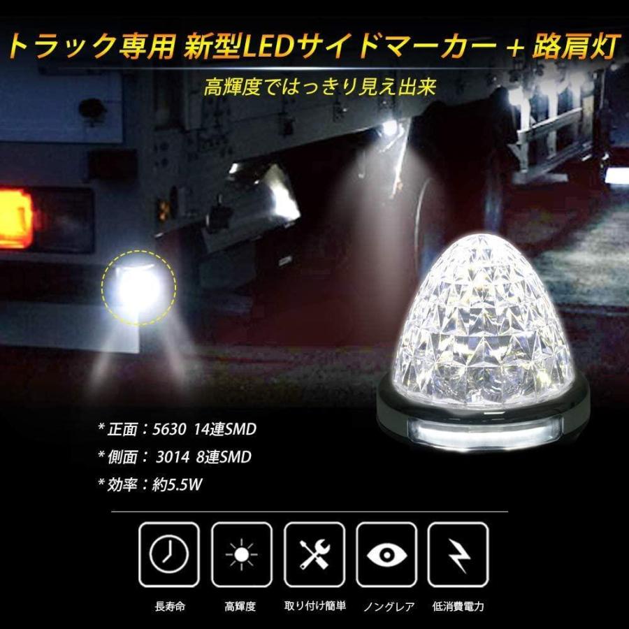 Cartist LED サイドマーカーランプ 路肩灯 両面発光 トラック専用 2020年 最新型 IP67 防水 DC 10-50V 無極性 丸型 【SALE/91%OFF】 Cartist LED サイドマーカーランプ 路肩灯 両面発光 トラック専用 2020年 最新型 IP67 防水 DC 10-50V 無極性 丸型 【SALE/91%OFF】