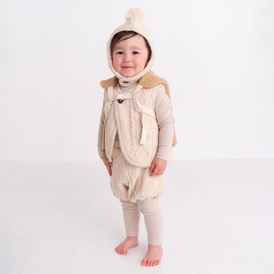 RIO（リオ） 子供服 ベビー服 赤ちゃん 冬 ニット帽子 ベスト ブルマ 