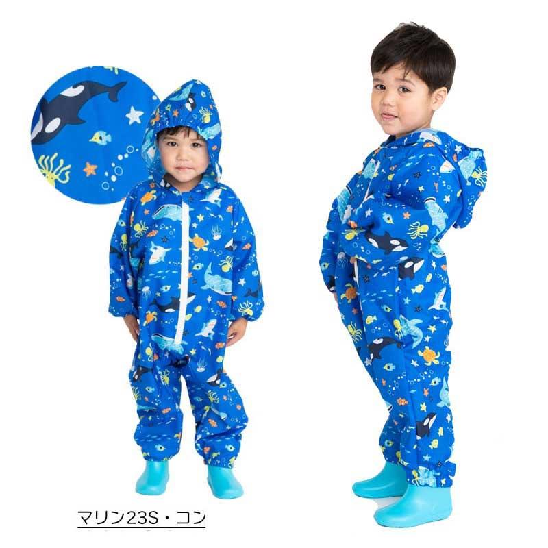 レインロンパース 雨 砂場着 遊び着 プレイウェア ZAZZY ZAPS