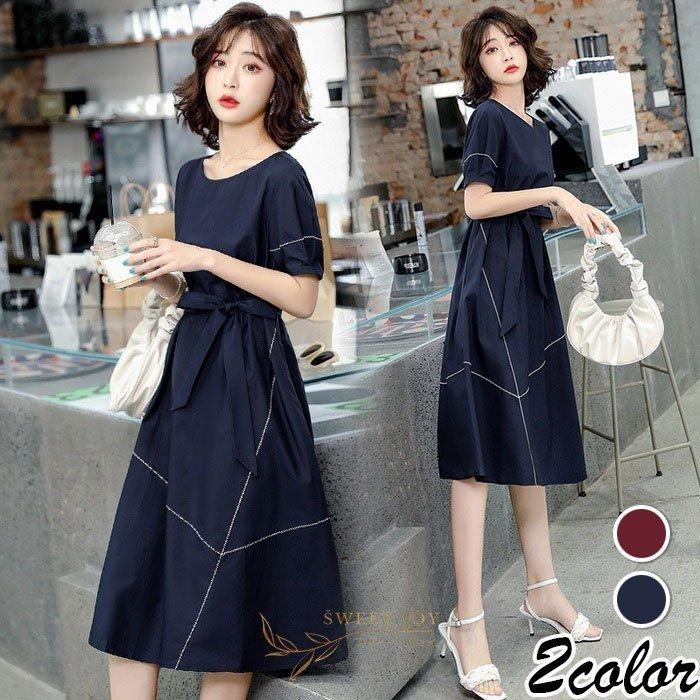 ワンピースレディース40代きれいめ膝丈ワンピース春夏半袖ワンピース無地aラインスカートゆったりオシャレ通勤大人上品着痩せ30代50代カジュアル Hop706 4z2nwogg Shop N O A 通販 Yahoo ショッピング