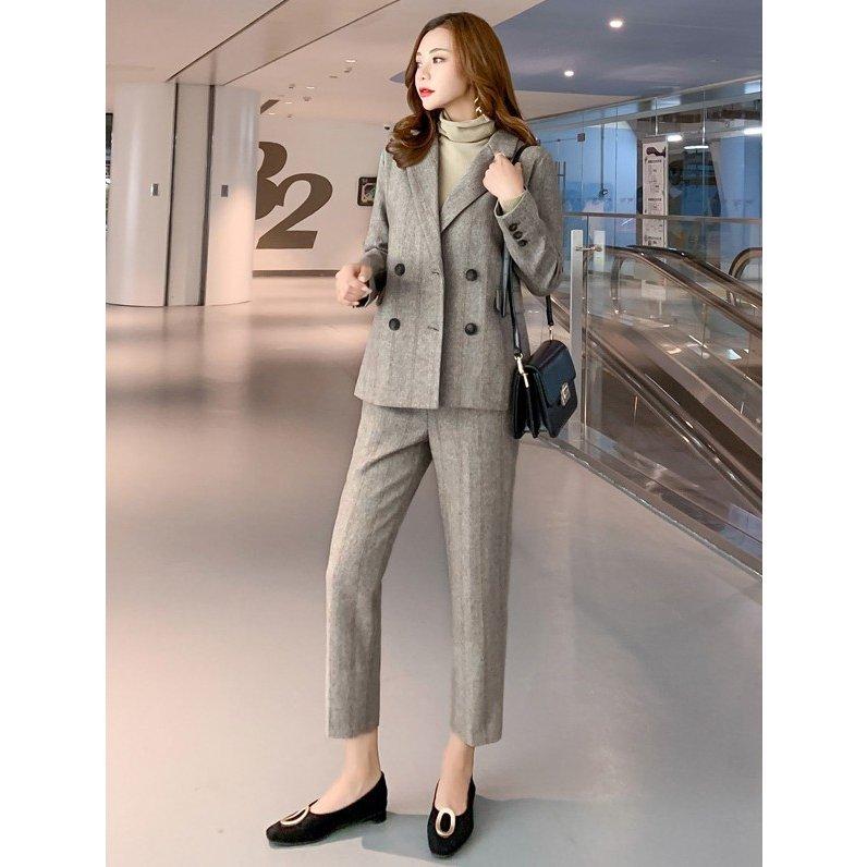 パンツスーツレディースおしゃれチェックセットアップスーツ小さいサイズ大きいサイズ3l通勤服オフィス代30代40代 Hop706 J4zwdg4r Shop N O A 通販 Yahoo ショッピング