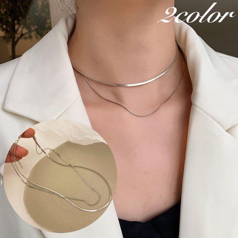 ネックレス レディース 女性用 アクセサリー 2連 二重 重ね付け風 細め チェーン シルバーカラー ゴールドカラー 上品 かわいい おしゃれ シンプ  :noa1029-0758:SHOP N.O.A - 通販 - Yahoo!ショッピング