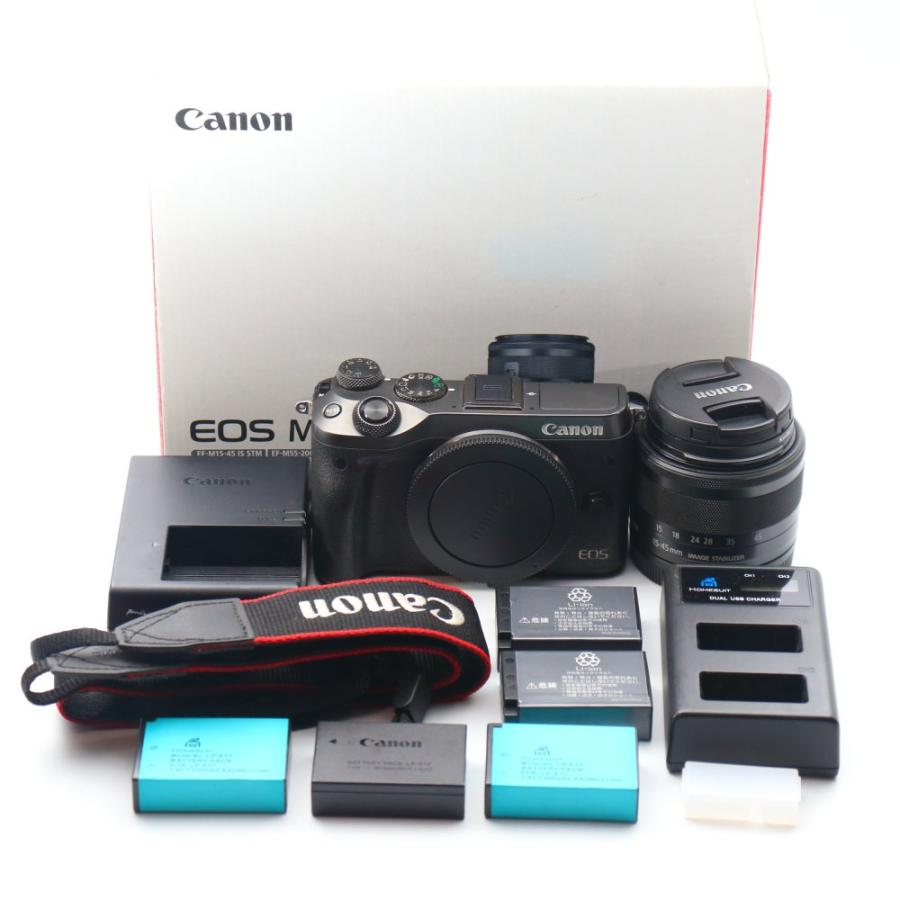 Canon ミラーレス一眼カメラ EOS M6 レンズキット(ブラック) EF-M15