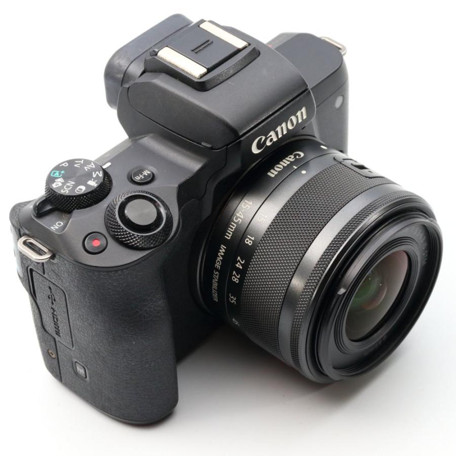 Canon ミラーレス一眼カメラ EOS Kiss M 標準ズームキット ブラック