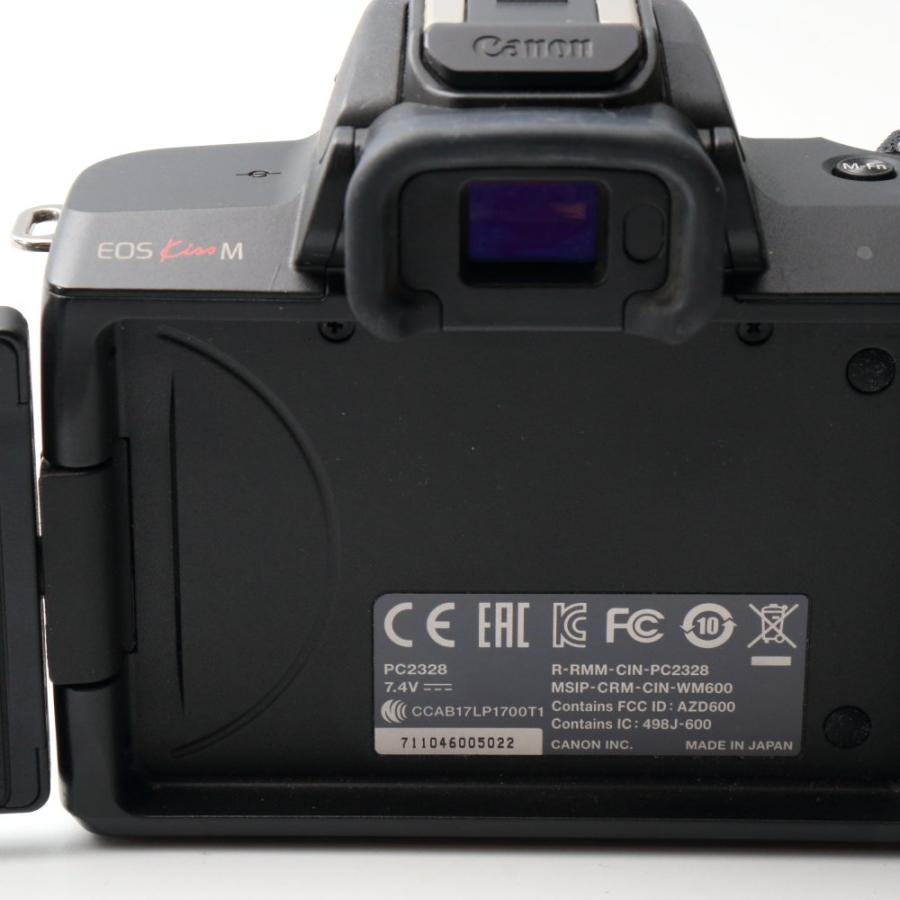 Canon ミラーレス一眼カメラ EOS Kiss M 標準ズームキット ブラック