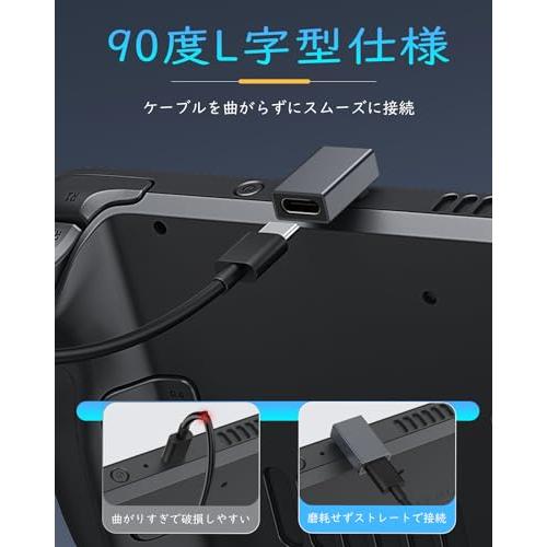 TypeC 変換アダプタ 240W 2個セット TiMOVO 正L字型 USB4.0 OTG対応 【240W急速充電 8K/4K/2K/60Hz映像出力 48V/5A 40Gbps高速データ転送】 type-c｜shop-nw｜04