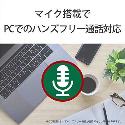 ソニー ワイヤレスイヤホン WI-C100:Bluetooth対応/25時間スタミナ/IPX4防滴/DSEE搭載 ホワイト WI-C100 WZ 小｜shop-nw｜09