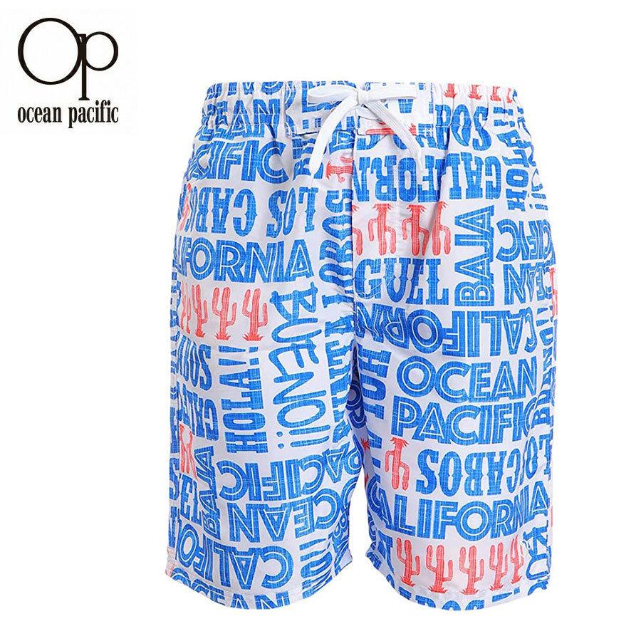 Op 水着 Ocean Pacific オーシャンパシフィック メンズ サーフパンツ ボードショーツ トランクス 水陸両用 ブランドロゴ総柄デザイン水着 Op セレクトショップ Oasis 通販 Yahoo ショッピング