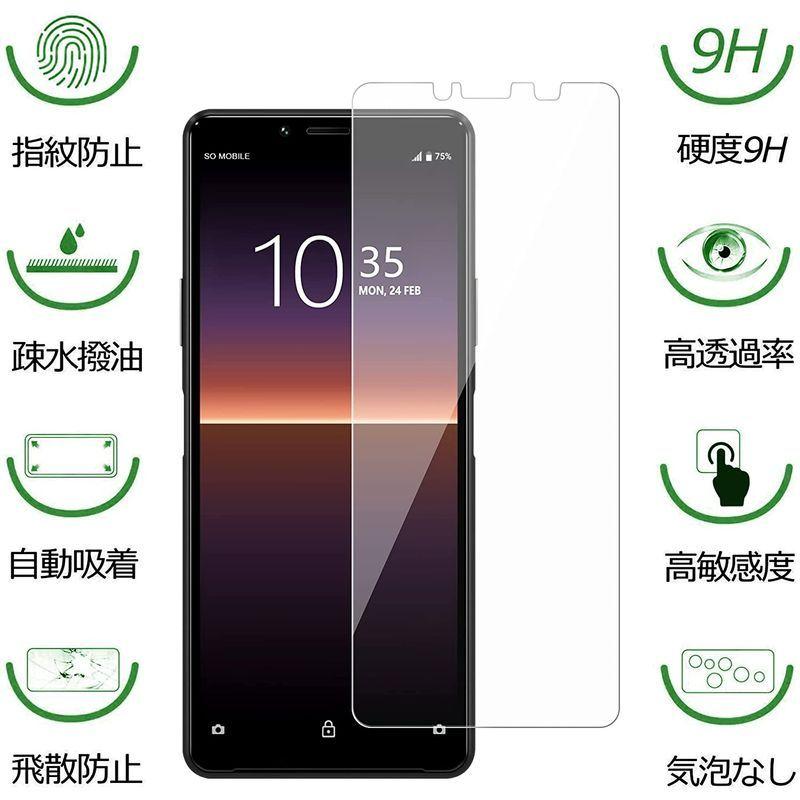 Xperia 10 Ii So 41a フィルム 2枚 強化ガラスフィルム Xperia 10 Ii Sov43 レンズ保護フィルム 日本製 正規品