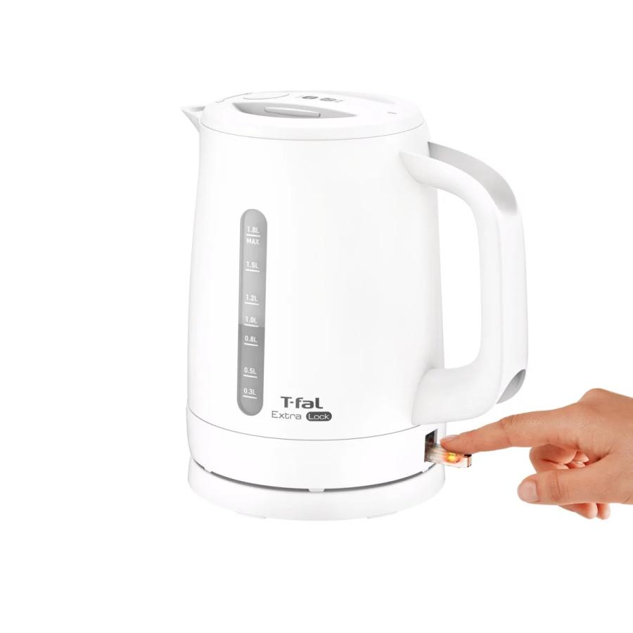 T-fal（ティファール） エクストラ ロック 1.8L 電気ケトル ホワイト