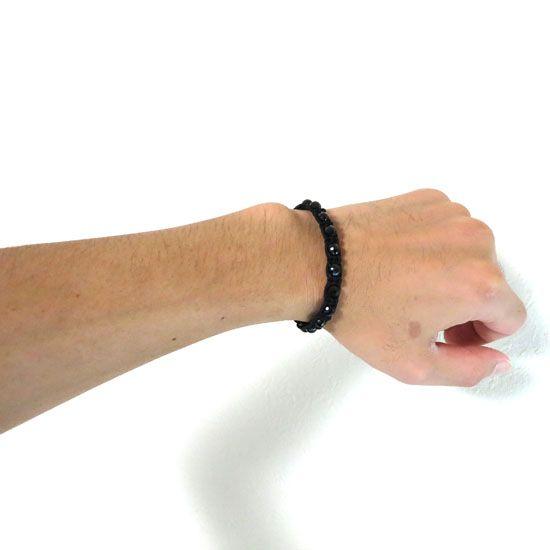 ブレスレット 天然石 メンズ ブラックスピネル 芸能人愛用 シャンバラブレス 14a08 Shop Paraiso 通販 Yahoo ショッピング