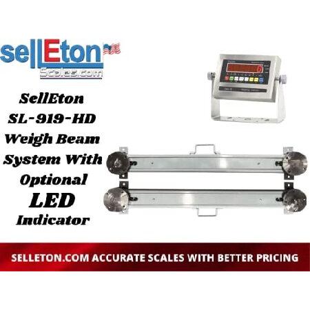SellEton SL-919-HD Weigh Beam System/Portable Includes Two Weigh Bars， an LED Indicator and 4 Stainless Steel Leveling Feet - 48 Inch Capa|　送料無料 - 0