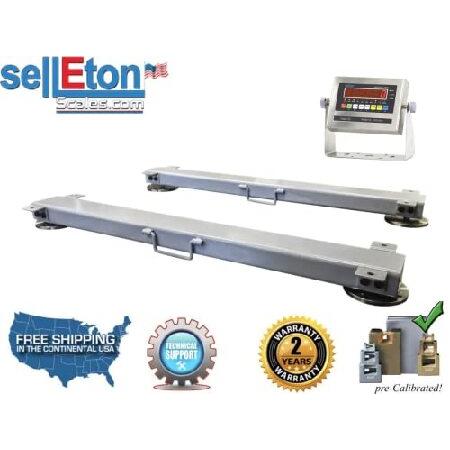 SellEton SL-919-HD Weigh Beam System/Portable Includes Two Weigh Bars， an LED Indicator and 4 Stainless Steel Leveling Feet - 48 Inch Capa|　送料無料 - 1