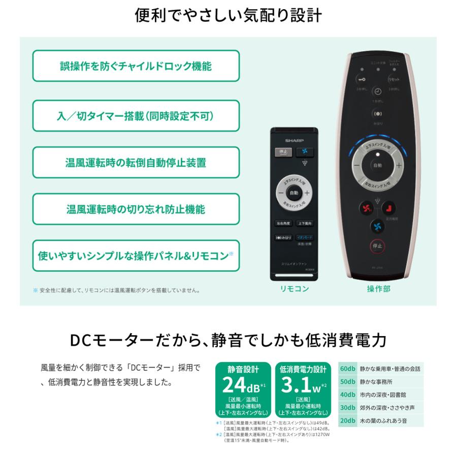 Amazon | SHARP プラズマクラスター搭載 スリムイオンファン