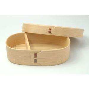 柴田慶信商店　小判弁当箱　中　曲げわっぱ 柴田慶信商店 曲げわっぱ 小判弁当箱 (小・中・大) - katakana