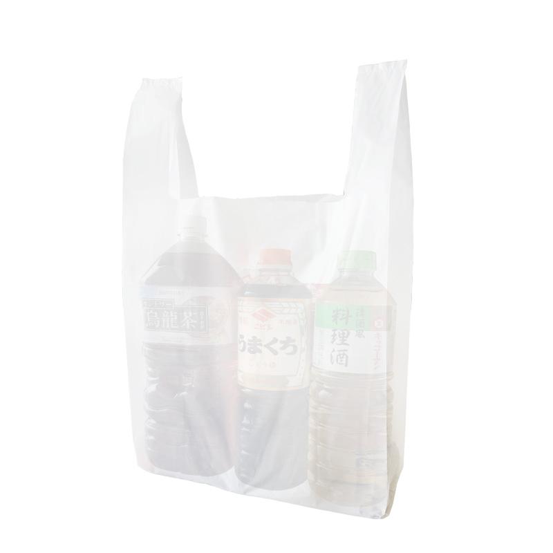 レジ袋 乳白(箱入り) 45号 R-245 (300枚入×5箱) 1c/s 厚さ0.023mm×横300+140mm×縦530mm 袋 横置き 縦置き 省スペース 業務用 家庭用_5