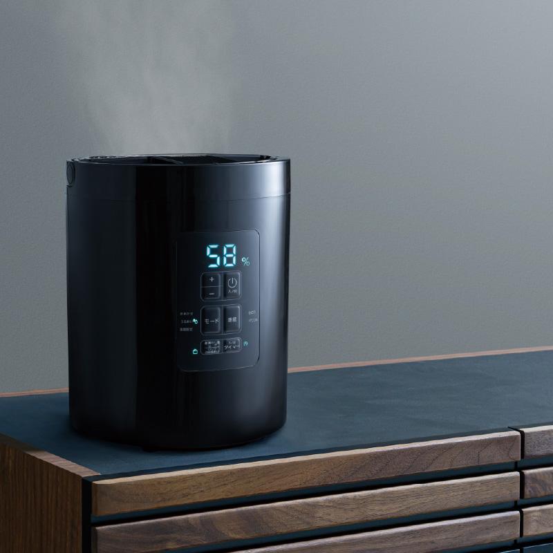 THREEUP（スリーアップ） 多機能スチーム加湿器 スチームポット 2L