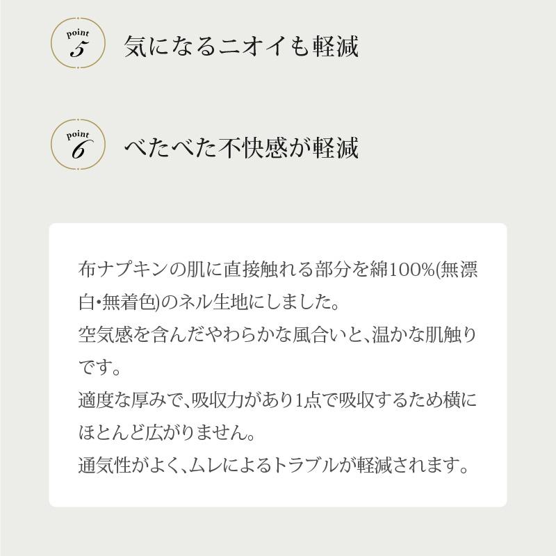 布ナプキン 昼用 日本製 CHINOSHIO 布ナプキン昼用 生理用品 失禁 尿漏れ 敏感肌 失禁 産後 悪露 サニタリーパッド 水玉｜shop-r｜04