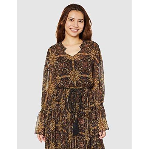 春夏新色 リリーブラウン 万華鏡柄ワンピース Lwfo レディース Blk Free Size 爆安プライス Www Simon Page Com