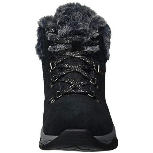 最旬ダウン スケッチャーズ ファッションブーツ Cm 26 0 Blk レディース Finest Trego Falls スノーボード