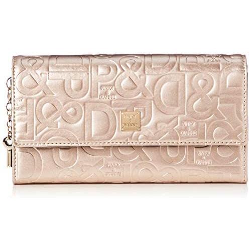 ピンキーアンドダイアン 長財布 ジオメトリック P Dロゴ型押し ソフトな質感 パールシュリンク調 その他財布 Riden Wja29m4ci ショップライデン 財布 帽子 ファッション小物 Free パールシュリンク調 ゴールド Size