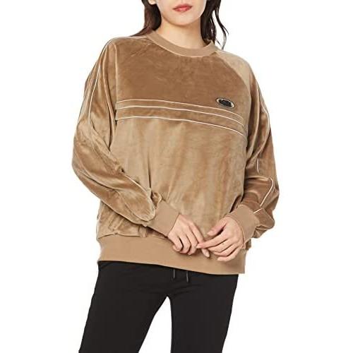 ファッション オックスフォードブルー エックスガール トレーナー Velour Crew Top X Girl レディース ベージュ M Ohwsmmi8ir Www Ludlowbar Com Au