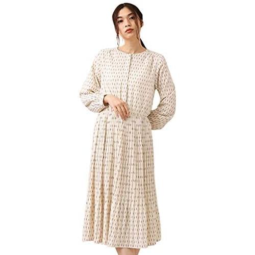 初売り プリーツプリントワンピース 洗える クイックドライ イージーケア A V V アーヴェヴェ Kbekk040 L アイボリー ワンピース Binghamtonhots Com