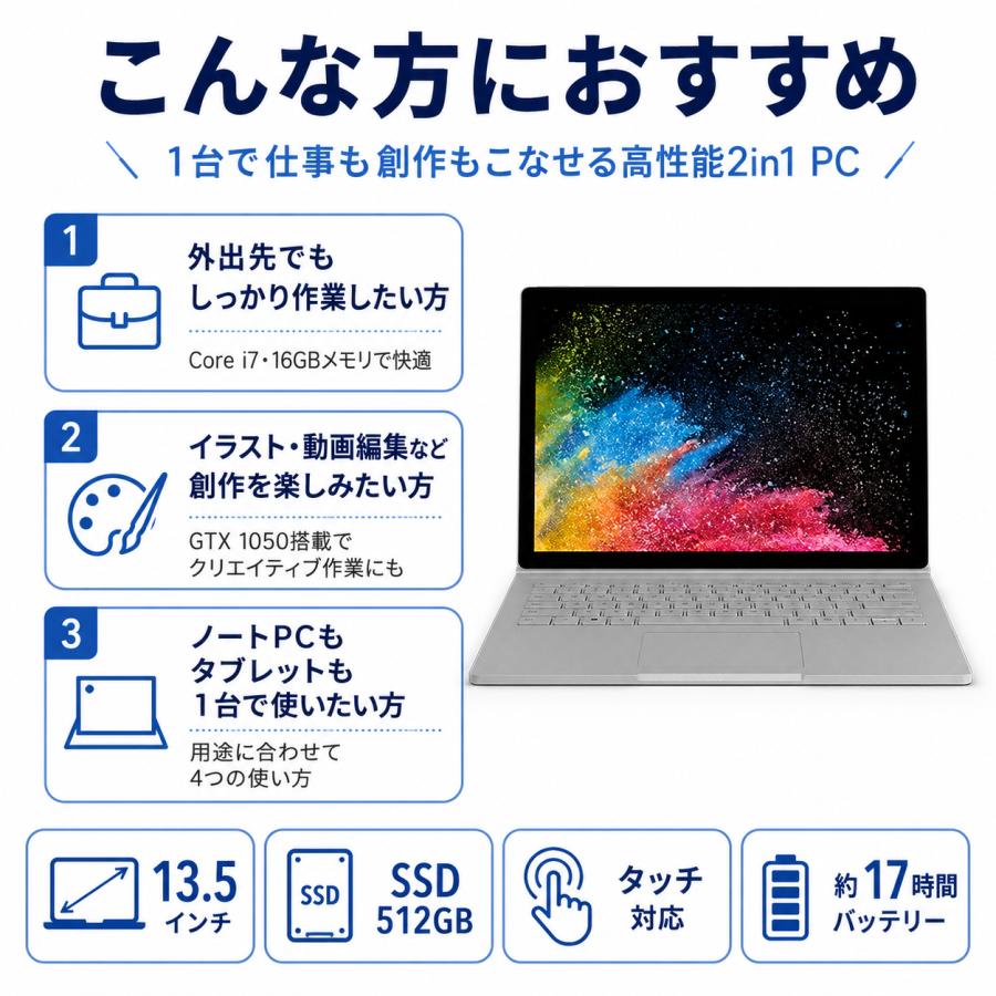Surface Book サーフェス ブック2 マイクロソフト 2 HNL-00023 Core i7