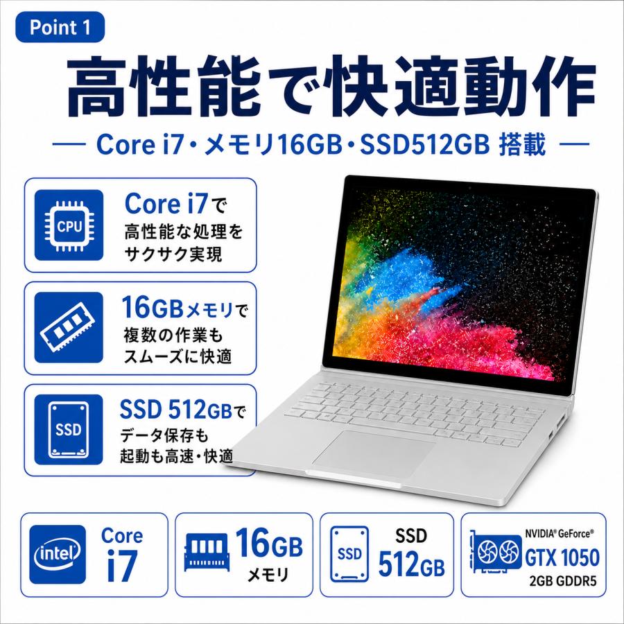 Surface Book サーフェス ブック2 マイクロソフト 2 HNL-00023 Core i7
