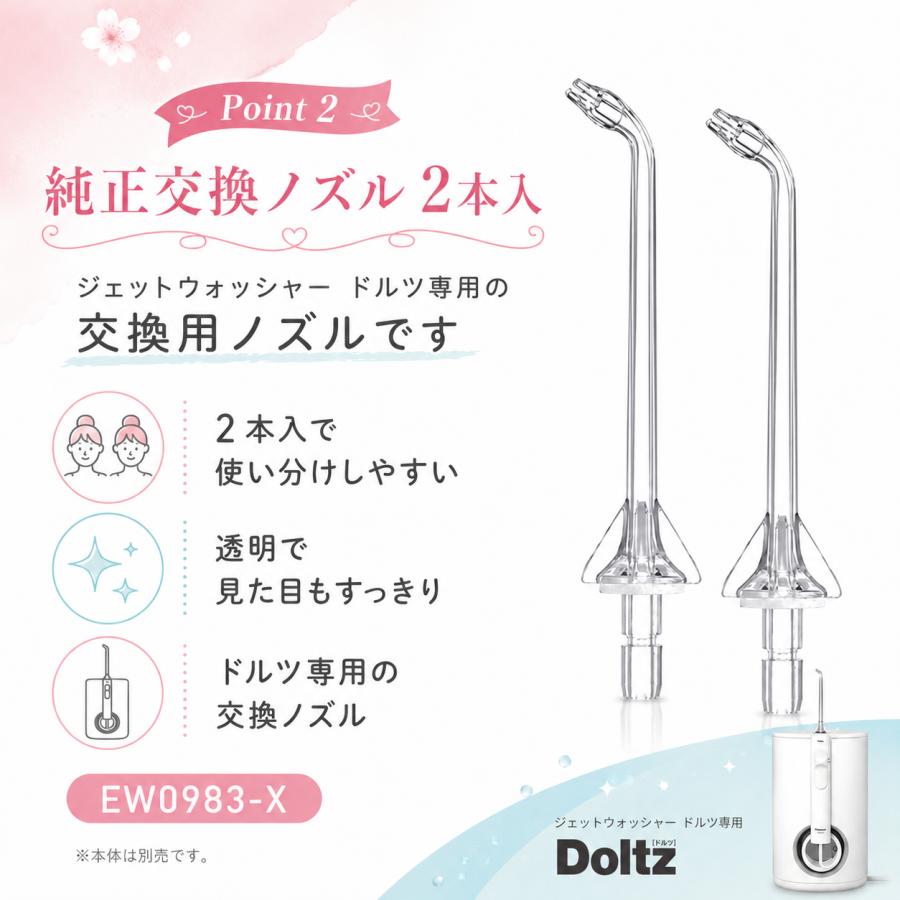 Doltz パナソニック EW0983-X 超音波水流ノズル 2本入 ジェット