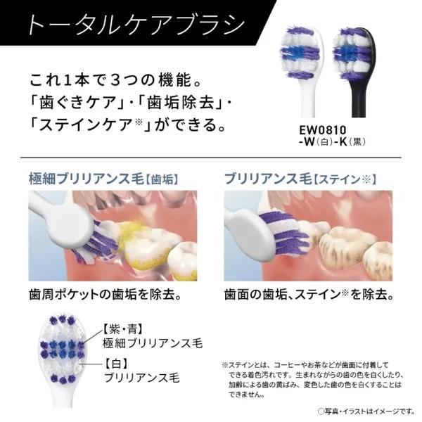 Panasonic（パナソニック） 電動歯ブラシ ドルツ 音波振動 ハブラシ EW