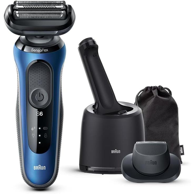 新品未開封 BRAUN Series6 電気シェーバー 61-N7200cc-V BRAUN（ブラウン） 密着シリーズ6 充電式シェーバー 61-B7200cc-V 青