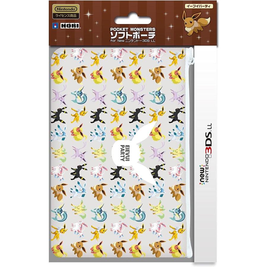 高い素材 ポケットモンスターソフトポーチ For イーブイパーティー Ll ニンテンドー3ds New 周辺機器
