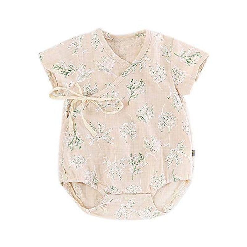 在庫あり 浴衣 甚平 夏 ベビー服 Nest Baby ロンパース 6 9ヶ月 カーキ かわいい 女の子 新生児服 カバーオール 半袖 ロンパース カバーオール Www We Job Com