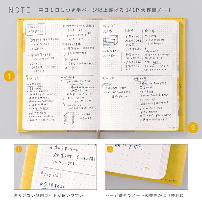 1月はじまり SUNNY SCHEDULE BOOK weekly 2022 trad cover jade green｜shop-rinana｜04