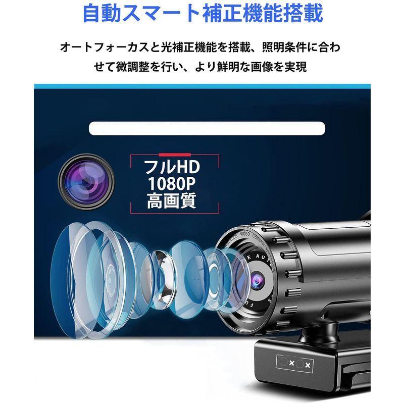 らくらく WEBカメラ ウェブカメラ HD1080P 200万画素 95°画角 パソコンカメラ ワイドサイズ対応 内蔵マイク skype会議｜shop-rinana｜03