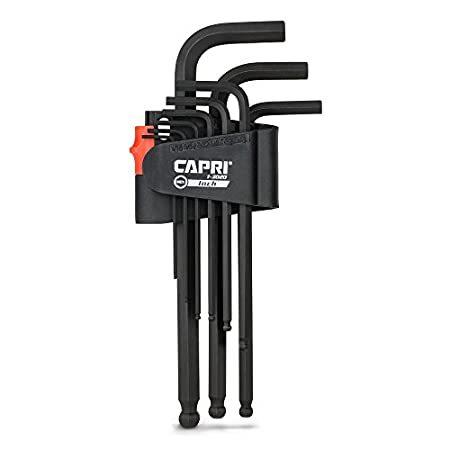 ブランドのギフト Capri Tools(カプリツールズ) 1-3020 ボールポイントL形ロング六角棒レンチセット S2合金鋼 その他スパナ、レンチ