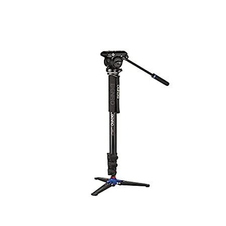 Benro クラシックビデオ一脚 S4 Proフラットベースフルードビデオヘッド付き 最大8 000ポンド 2ステップカウンターバランス 3脚折りたた 三脚 一脚アクセサリー 高質で安価 Www Casascordeiro Com Br