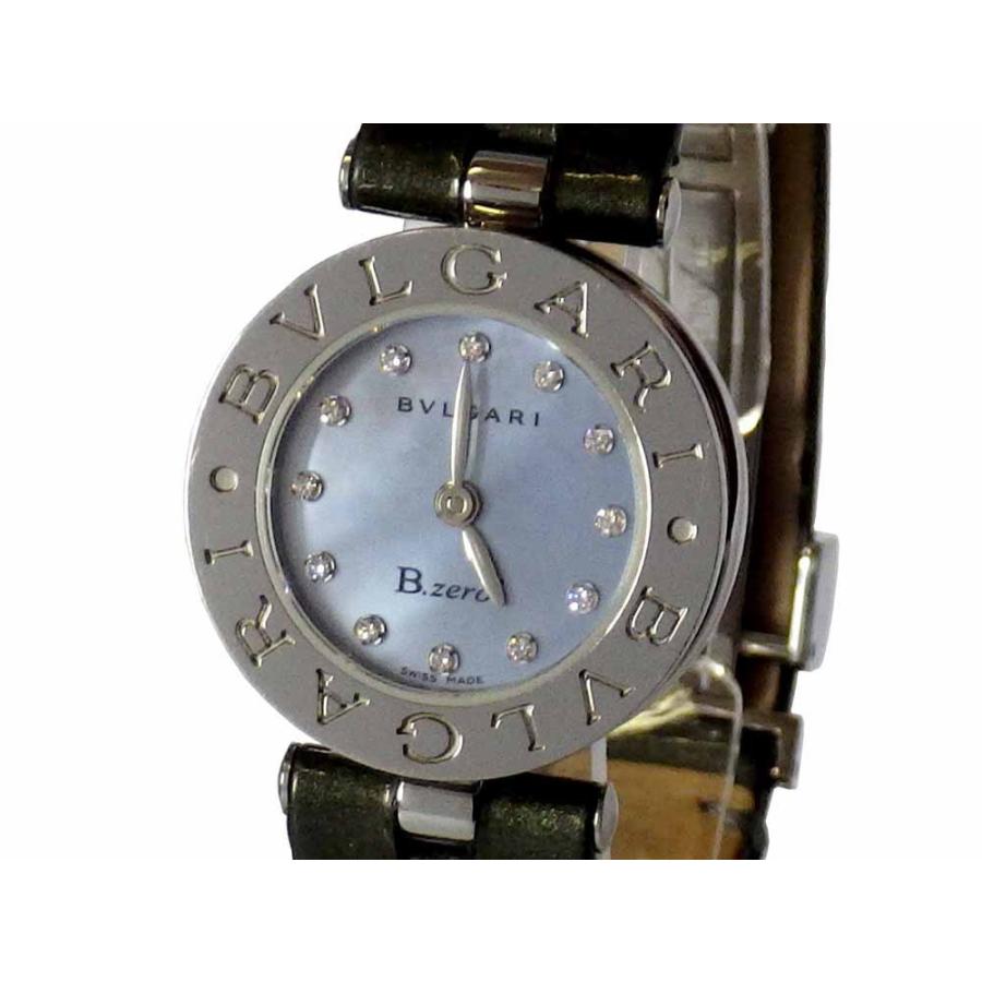 【値下げ！】ブルガリ【BVLGARI】B-Zero1 ダイヤ12P ブルーシェル文字盤 BZ22S レディース腕時計｜shop-sakae