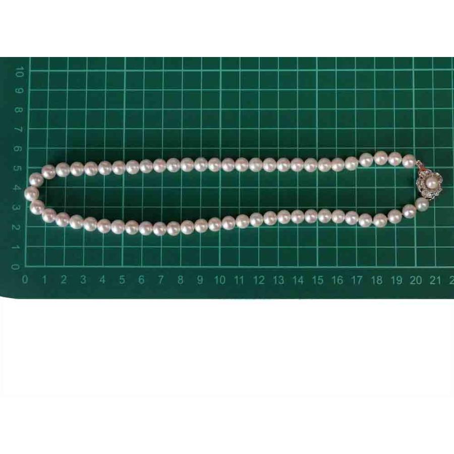 アコヤパールネックレス SV 33.5g 43cm　Jewelry Akoya-Pearl 7.0-7.5mm Necklace｜shop-sakae｜05