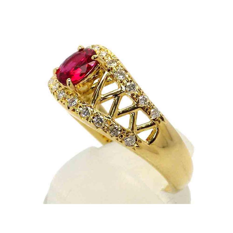 タサキ K18 ルビー ダイヤモンドリング 4.9g 17号 GIA鑑別書付き　Jewelry TASAKI Ruby0.48ct Dia0.23ct Ring｜shop-sakae｜02