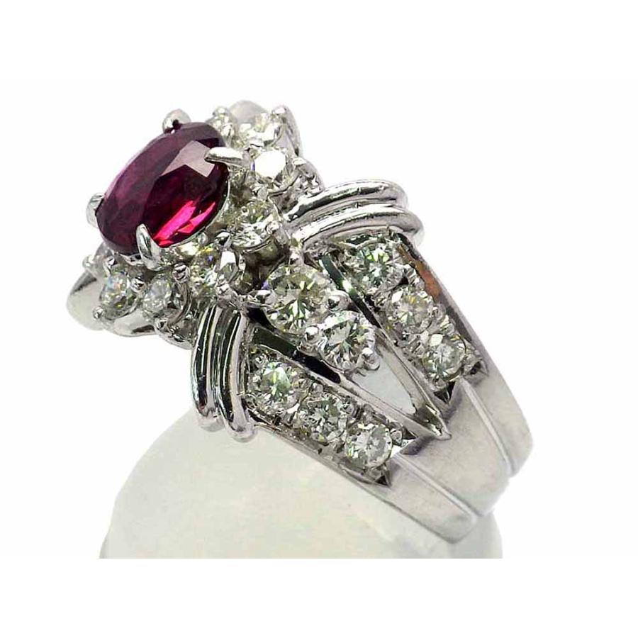 ルビー ダイヤモンドリング Pt900 14.0g 12.5号 中宝ソーティング付　Jewelry Ruby1.074ct Dia1.267ct Ring　｜shop-sakae｜02