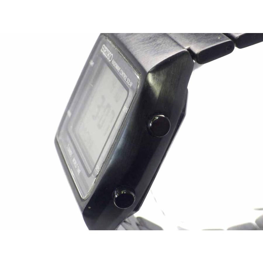 ジャンク品】セイコー【SEIKO】電波ソーラー S760-0AA0 デジタル腕時計