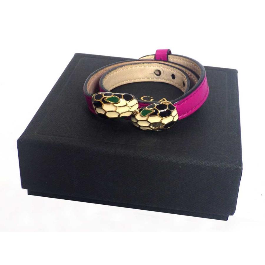 セルペンティ ブルガリ フォーエバー レザーブレスレット BVLGARI 