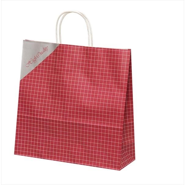 手提げ袋 HX ネット レッド(チェック 赤)(中) 200枚 : SEIBU WEB SHOP