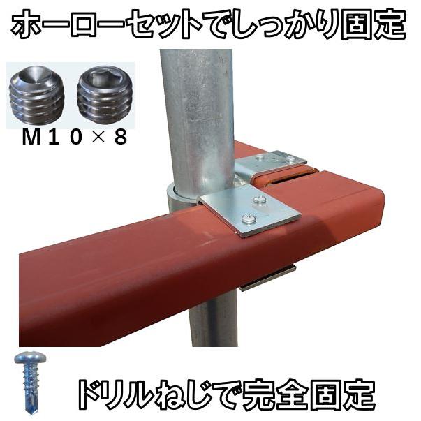 単管パイプ（外径48.6mm）とC形鋼「リップ溝形鋼