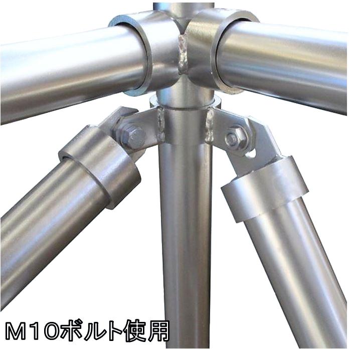 単管パイプ ジョイント　メッキ品　新品　中古品　混在 単管パイプジョイント 外径48.6mm用 最強の防錆効果！ 溶融亜鉛
