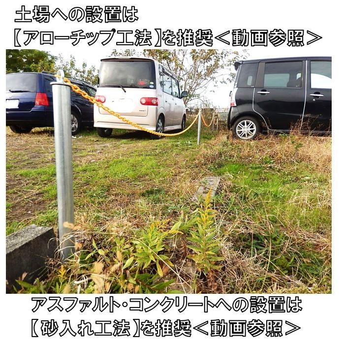 車止めポール 固定式 基礎工事が不要な打込み式 ｄｉｙで簡単設置 外径４８ ６ｍｍ 長さ１０００ｍｍ スチール製 Sp 新光工業 ヤフーショップ 通販 Yahoo ショッピング